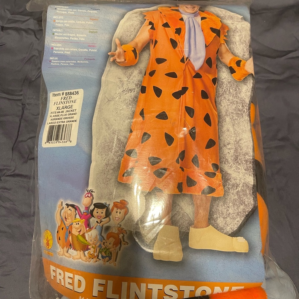 Fred Flintstone mens costume size XL